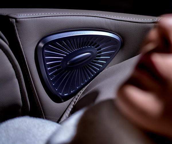 Beige leather massage chair smart voice conrtrol FocusII Relax