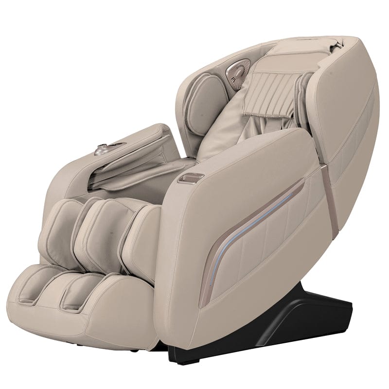 Beige leather massage chair smart voice conrtrol FocusII Relax