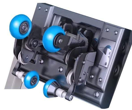 Blue leather massage chair voice command Marina Breeze