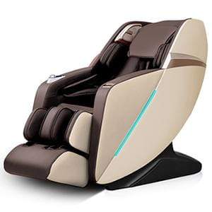 Blue leather massage chair voice command Marina Breeze