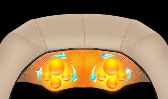Centura masaj cervical cu incalzire portabila D181 Smile Plus