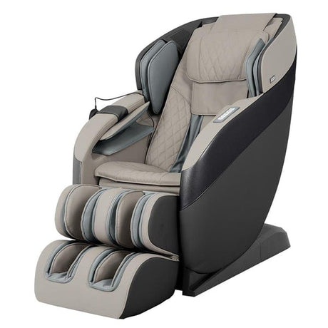 Fotoli masaj piele bej role talpi Nova II Sun