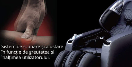 Fotoliu masaj comandă vocală Joystick 3D Veleta