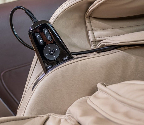 Fotoliu masaj piele bej zero gravity încălzire KM3703D Albert Beauty Spur