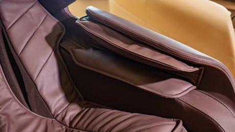 Fotoliu masaj piele bej zero gravity încălzire KM3703D Albert Beauty Spur