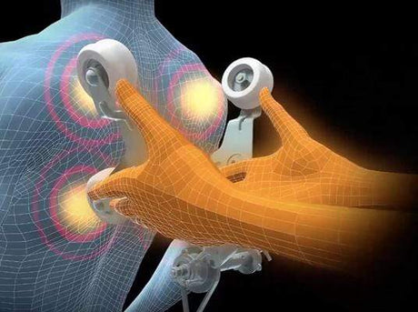 Fotoliu masaj piele bej zero gravity incalzire role ajustabile KM500L3D Focus Therapy