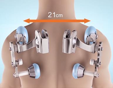 Fotoliu masaj piele bej zero gravity incalzire role ajustabile KM500L3D Focus Therapy