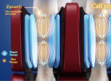 Fotoliu masaj piele bej zero gravity incalzire role ajustabile KM500L3D Focus Therapy