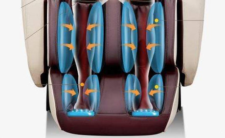 Fotoliu masaj piele bej zero gravity incalzire role ajustabile KM500L3D Focus Therapy