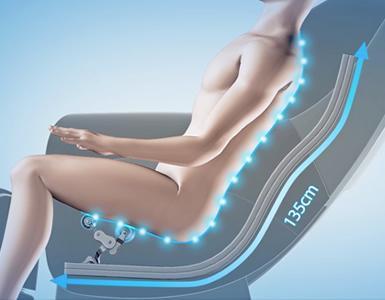 Fotoliu masaj piele bej zero gravity incalzire role ajustabile KM500L3D Focus Therapy