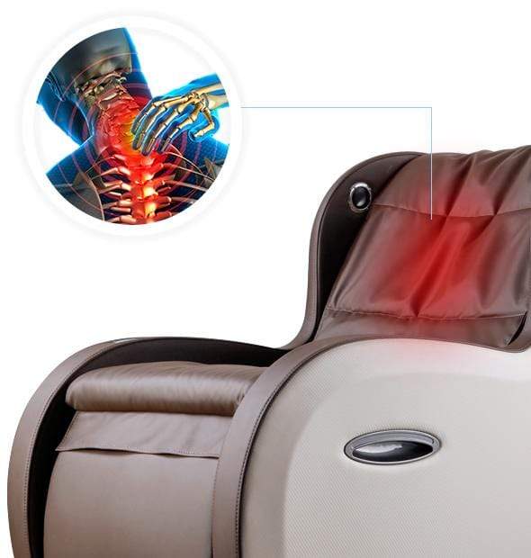 Fotoliu masaj piele maro incalzire dispozitiv masaj picioare reclinabil KM2003D Premium Therapy