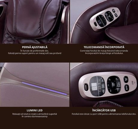 Fotoliu masaj piele maro incalzire zero gravity Joy
