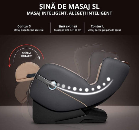 Fotoliu masaj piele maro incalzire zero gravity Joy