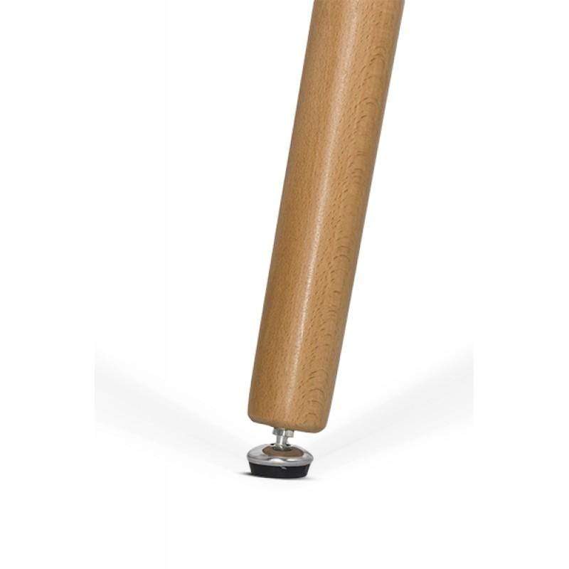 Masa alba rotunda bar picioare lemn ajustabile BUC081 Morning Star