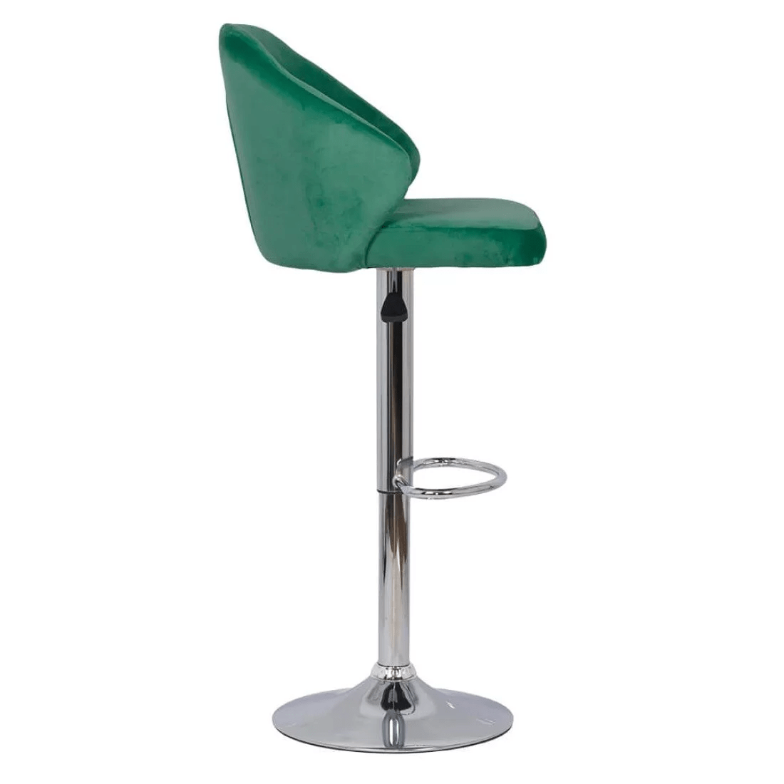 Scaun bar catifea cadru cromat ajustabil ABS129 Midnight Jazz