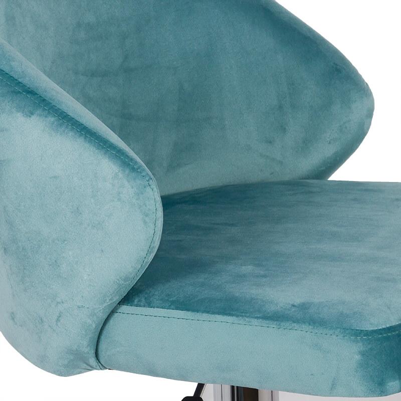 Scaun bar catifea cadru cromat ajustabil ABS129 Midnight Jazz