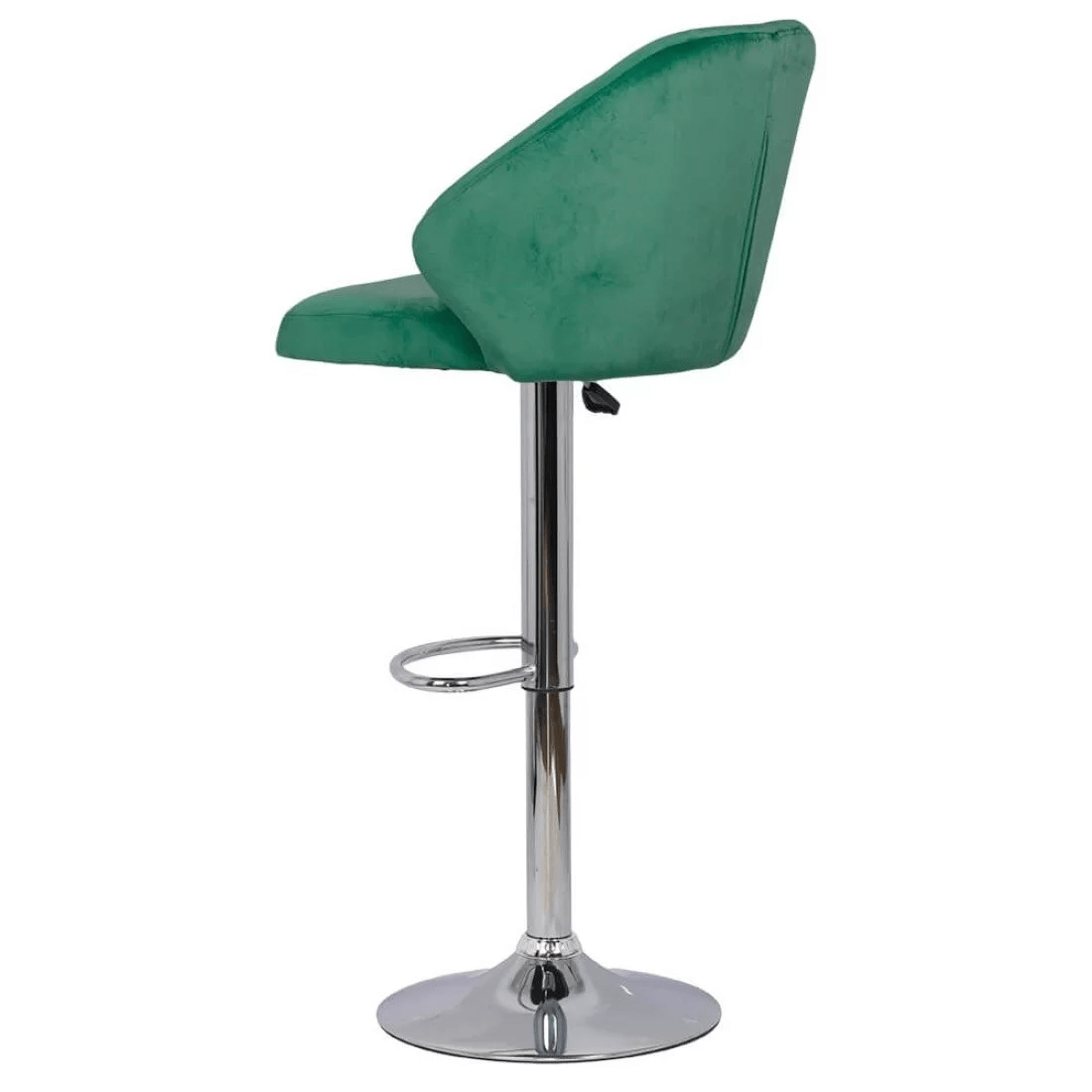 Scaun bar catifea cadru cromat ajustabil ABS129 Midnight Jazz