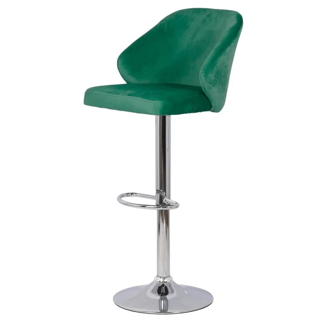 Scaun bar catifea cadru cromat ajustabil ABS129 Midnight Jazz