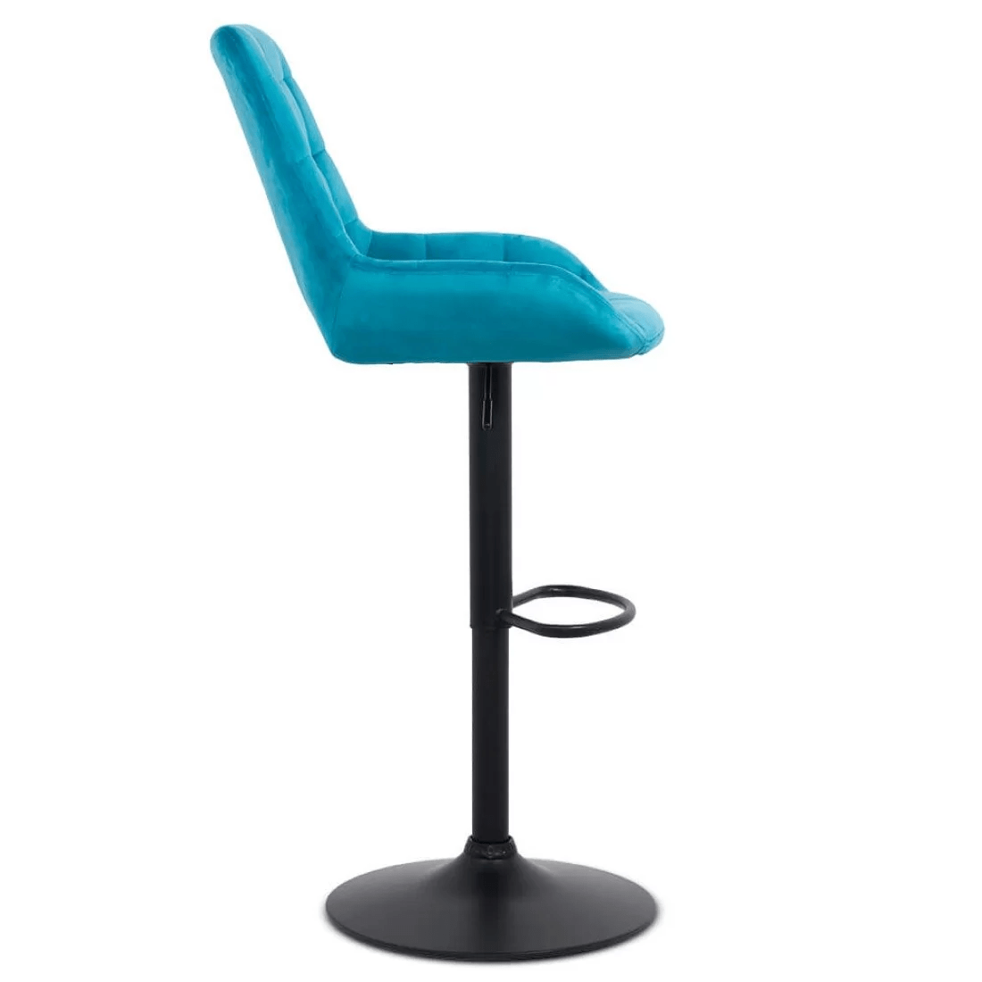 Scaun bar catifea cadru negru reglabil ABS145 Uptown