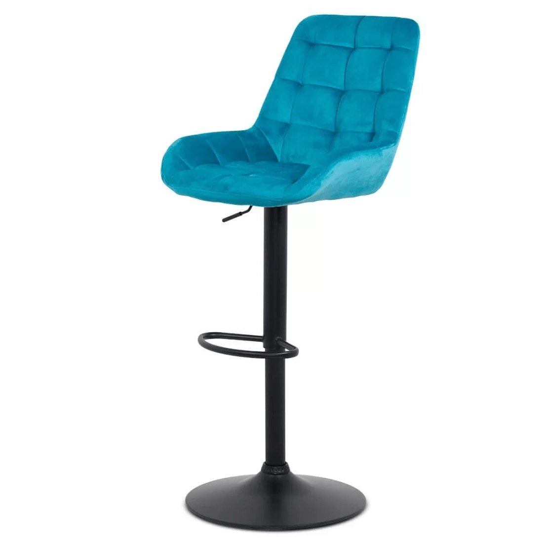 Scaun bar catifea cadru negru reglabil ABS145 Uptown