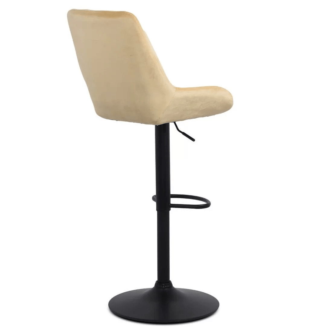 Scaun bar catifea cadru negru reglabil ABS145 Uptown