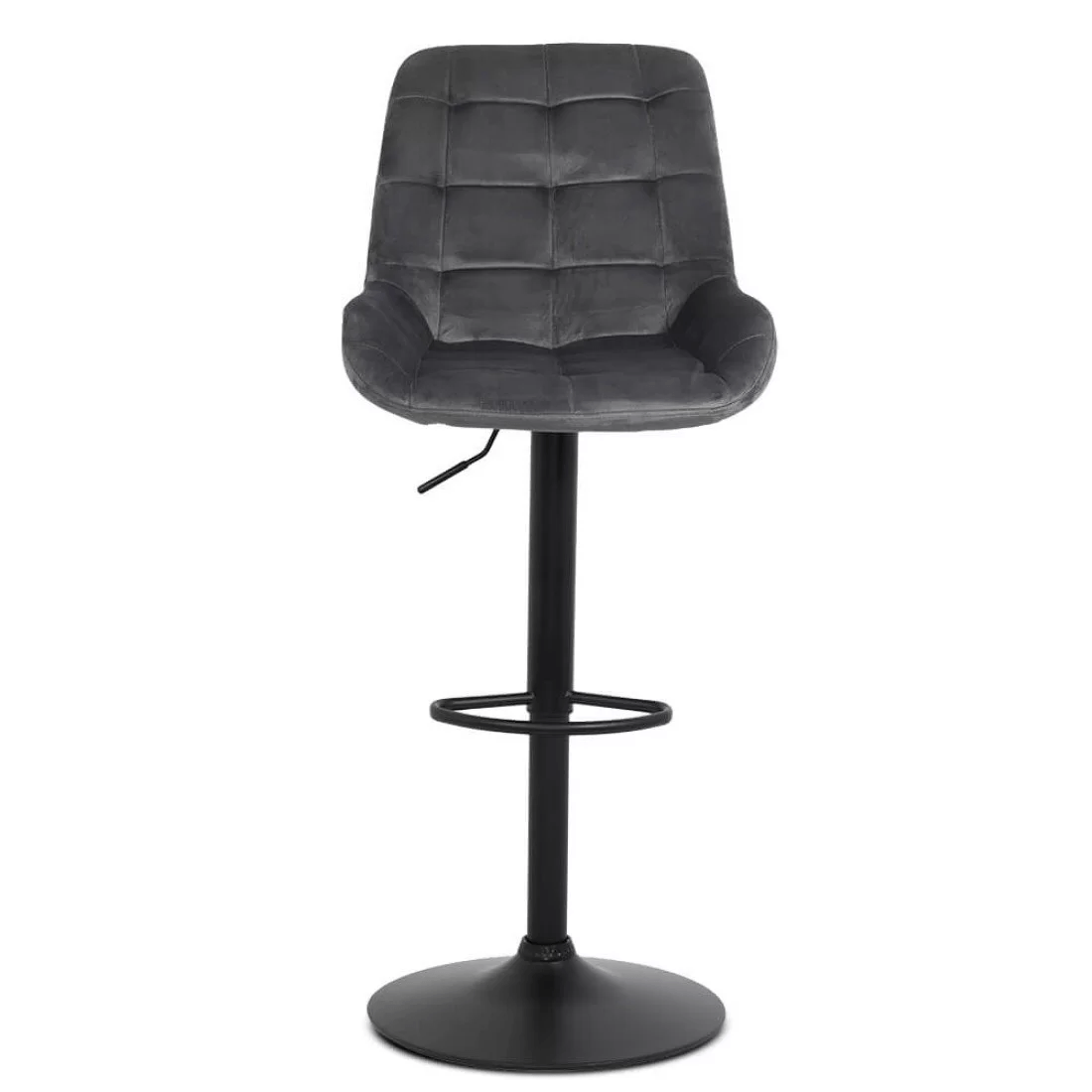 Scaun bar catifea cadru negru reglabil ABS145 Uptown