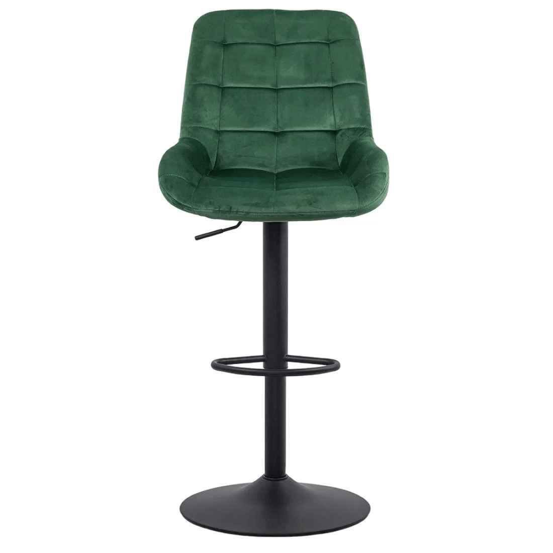 Scaun bar catifea cadru negru reglabil ABS145 Uptown