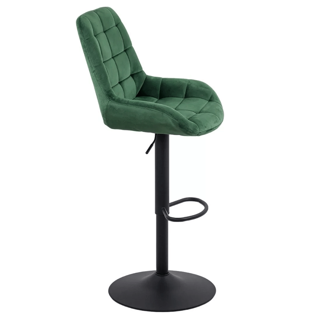 Scaun bar catifea cadru negru reglabil ABS145 Uptown