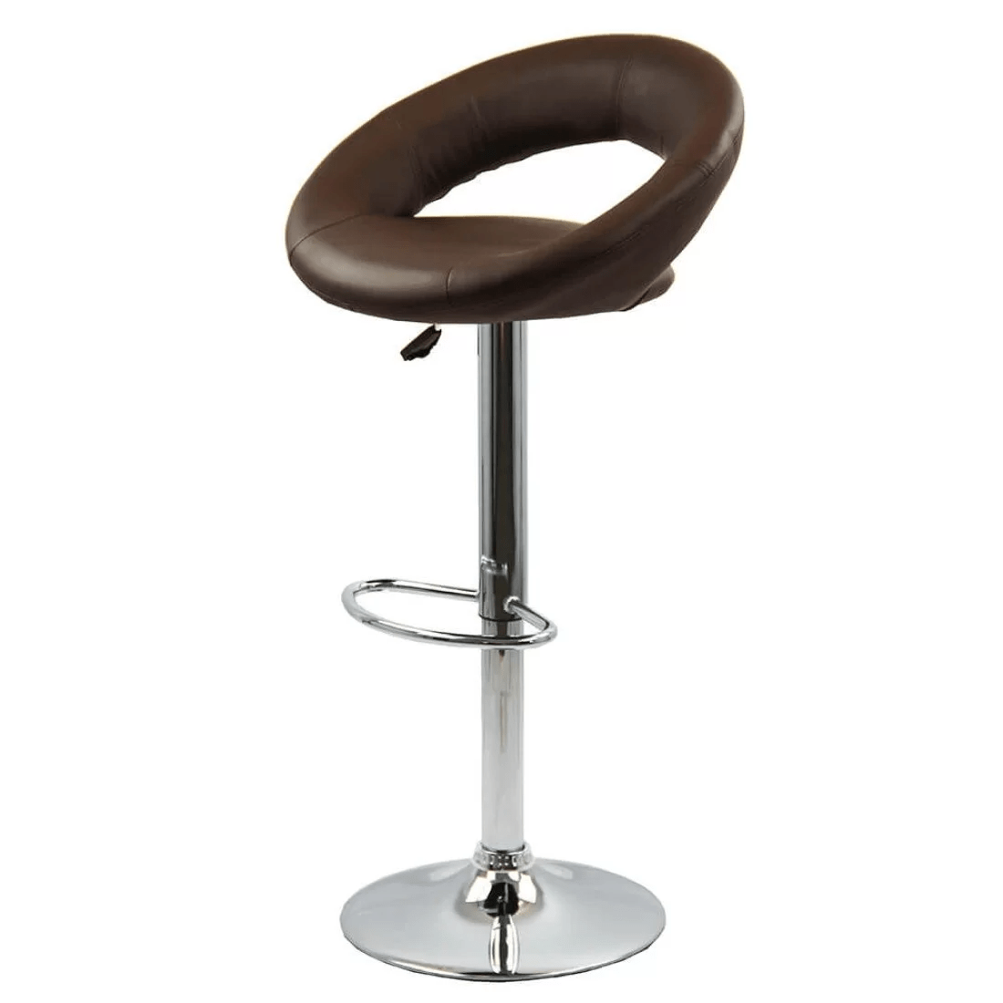 Scaun bar piele cadru cromat ajustabil ABS151 Chique