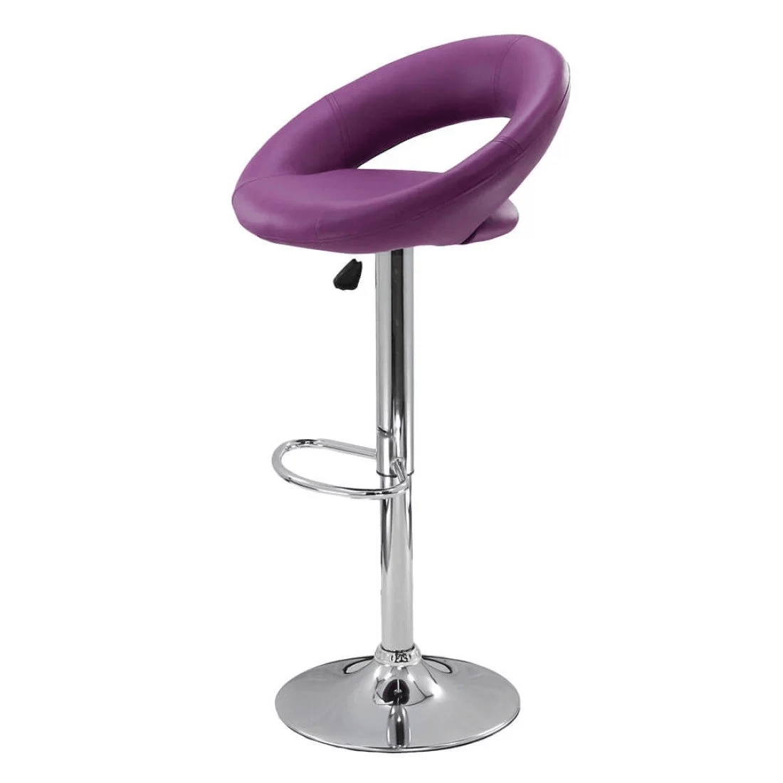 Scaun bar piele cadru cromat ajustabil ABS151 Chique