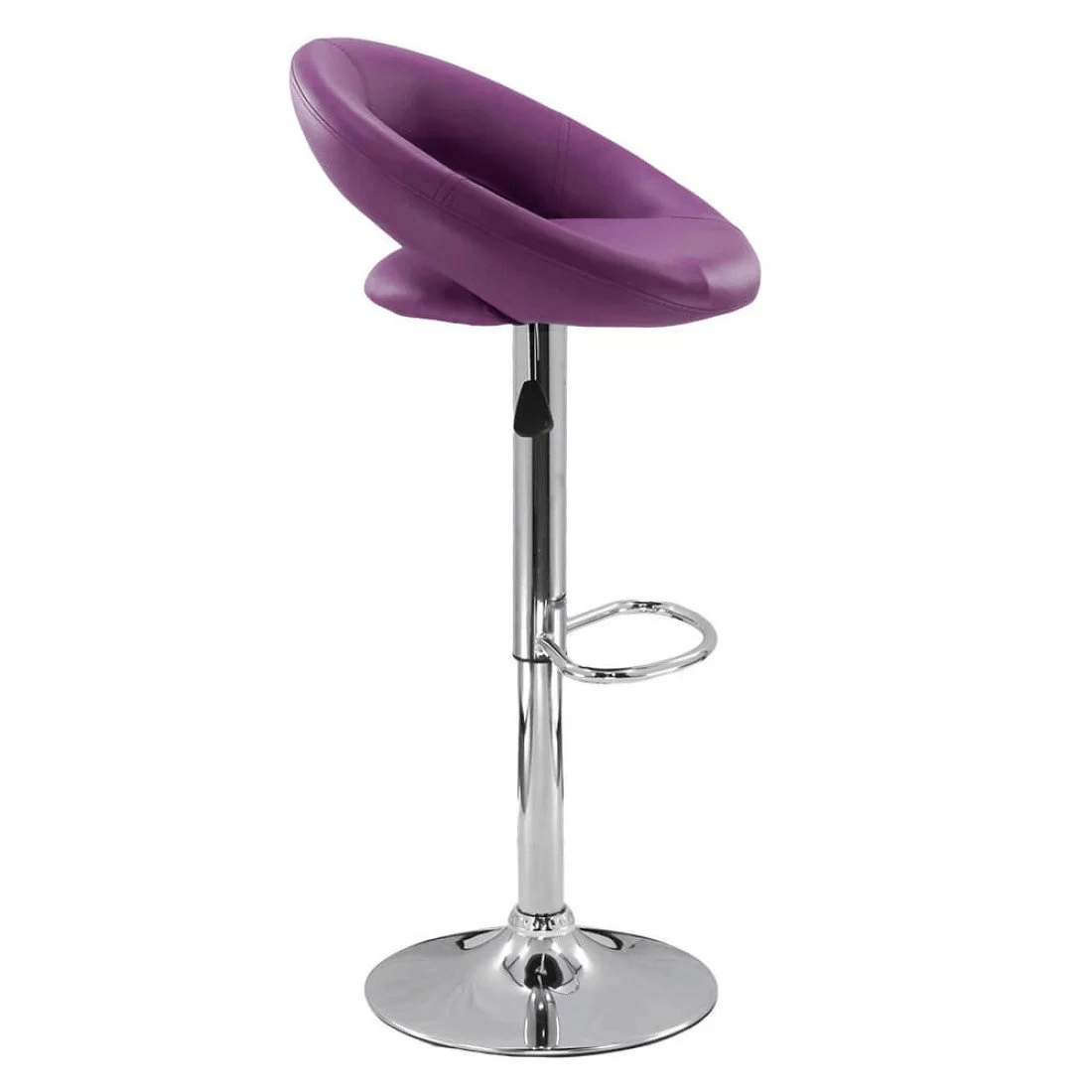 Scaun bar piele cadru cromat ajustabil ABS151 Chique