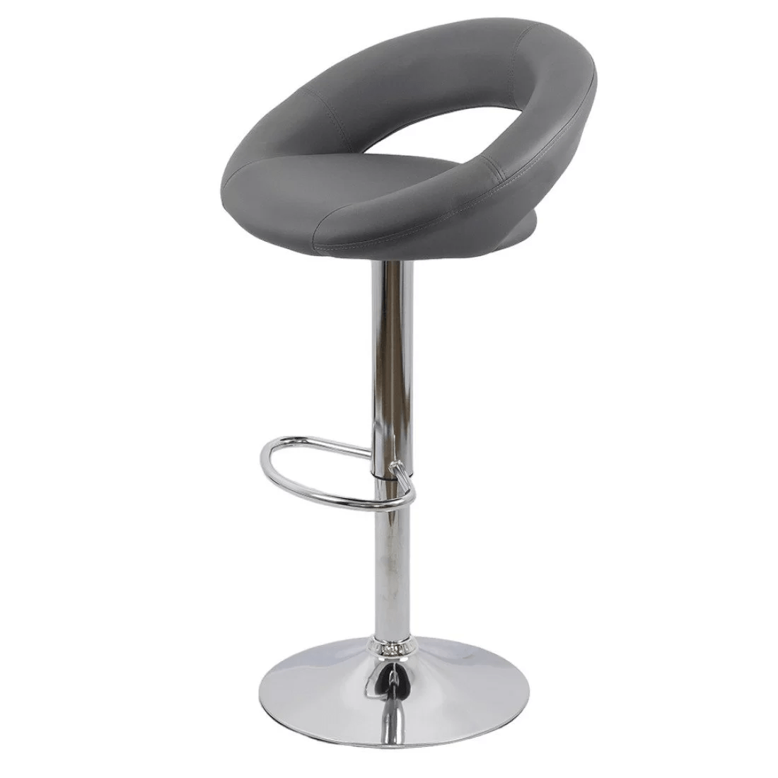 Scaun bar piele cadru cromat ajustabil ABS151 Chique