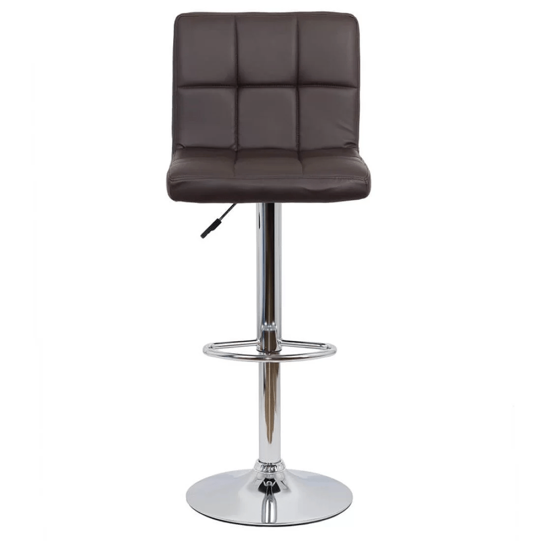 Scaun bar piele cadru cromat ajustabil ABS191 Square Shots