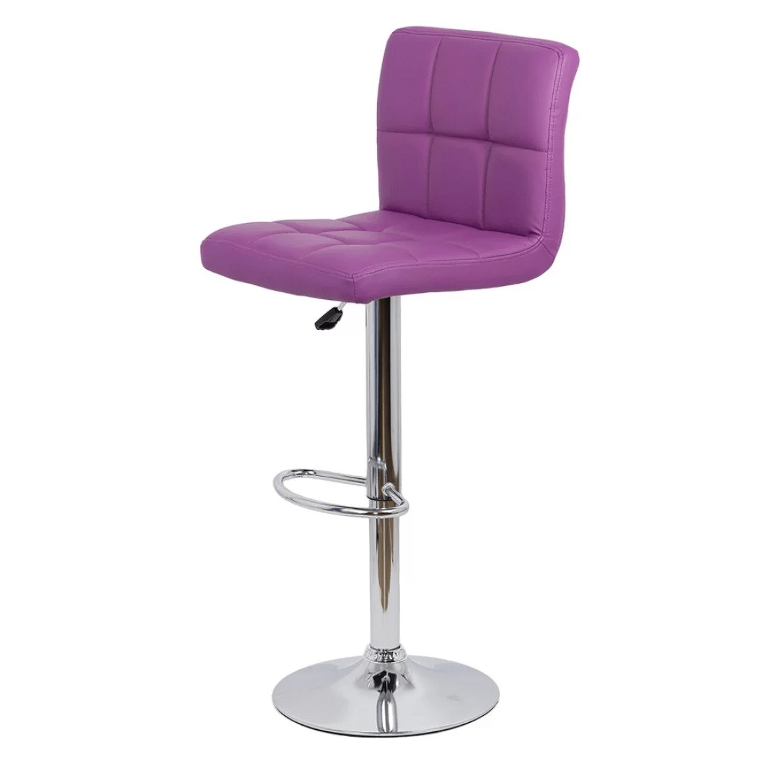 Scaun bar piele cadru cromat ajustabil ABS191 Square Shots