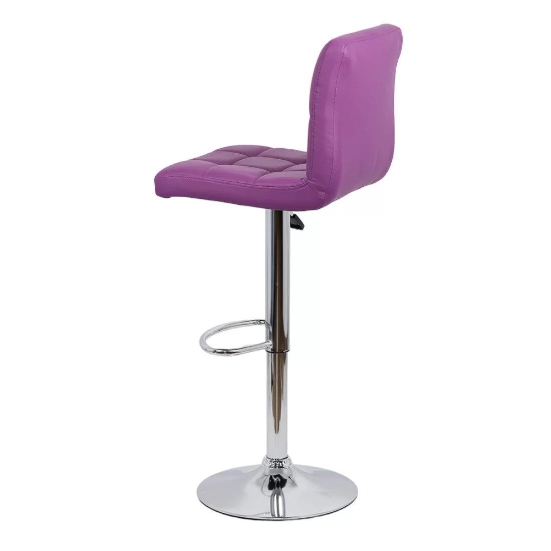 Scaun bar piele cadru cromat ajustabil ABS191 Square Shots