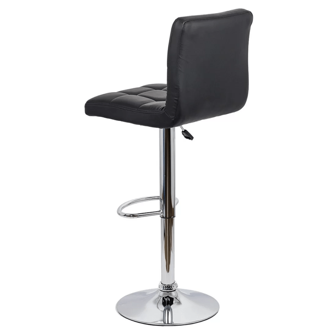 Scaun bar piele cadru cromat ajustabil ABS191 Square Shots