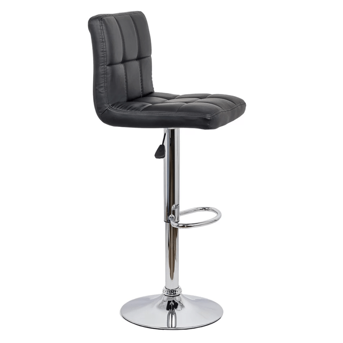 Scaun bar piele cadru cromat ajustabil ABS191 Square Shots