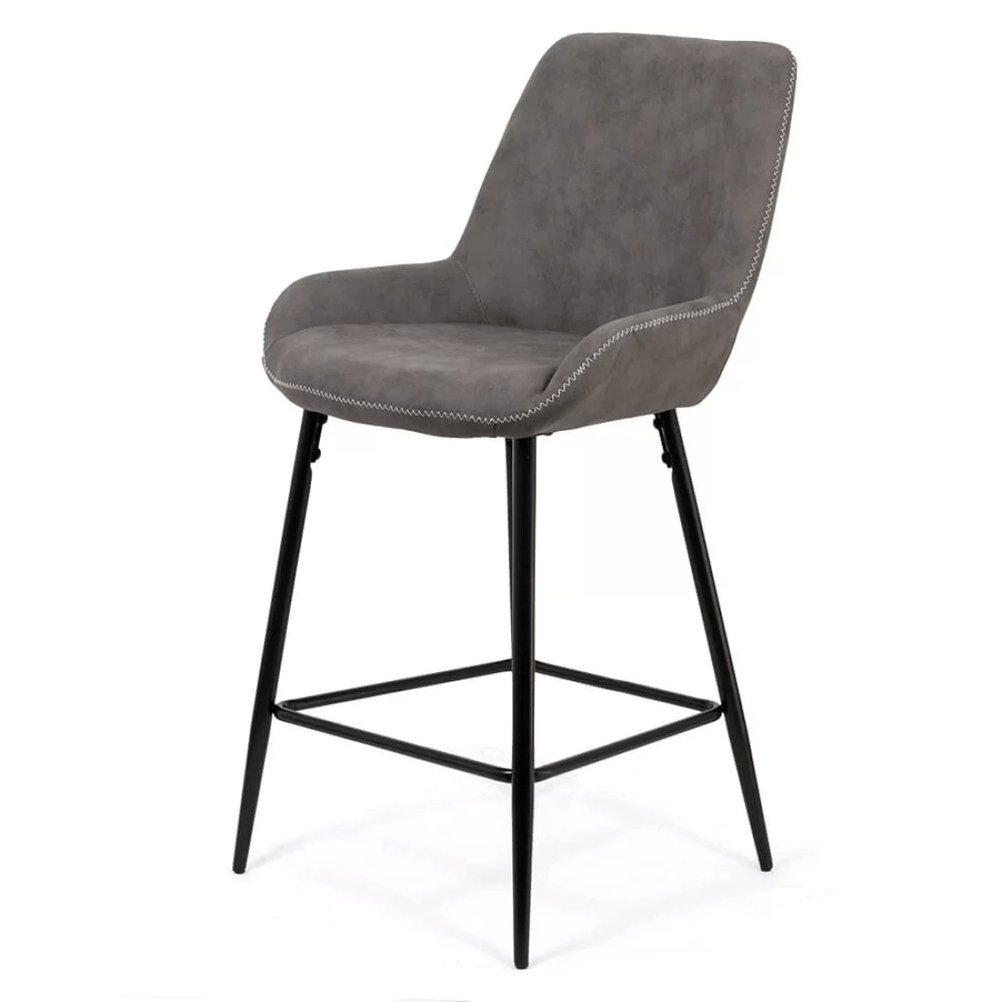 Scaun bar piele cadru metalic negru ABS146 City Lights