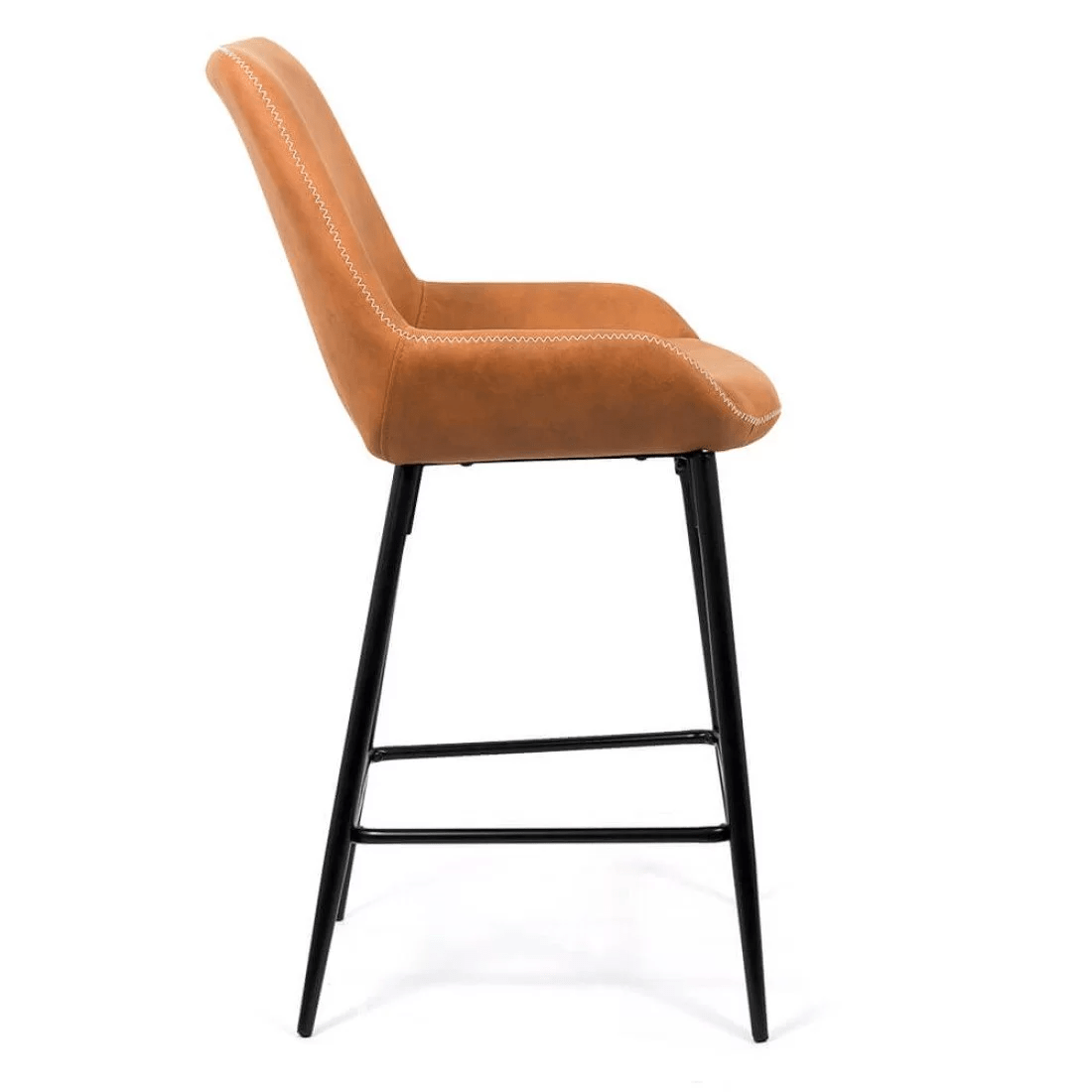 Scaun bar piele cadru metalic negru ABS146 City Lights