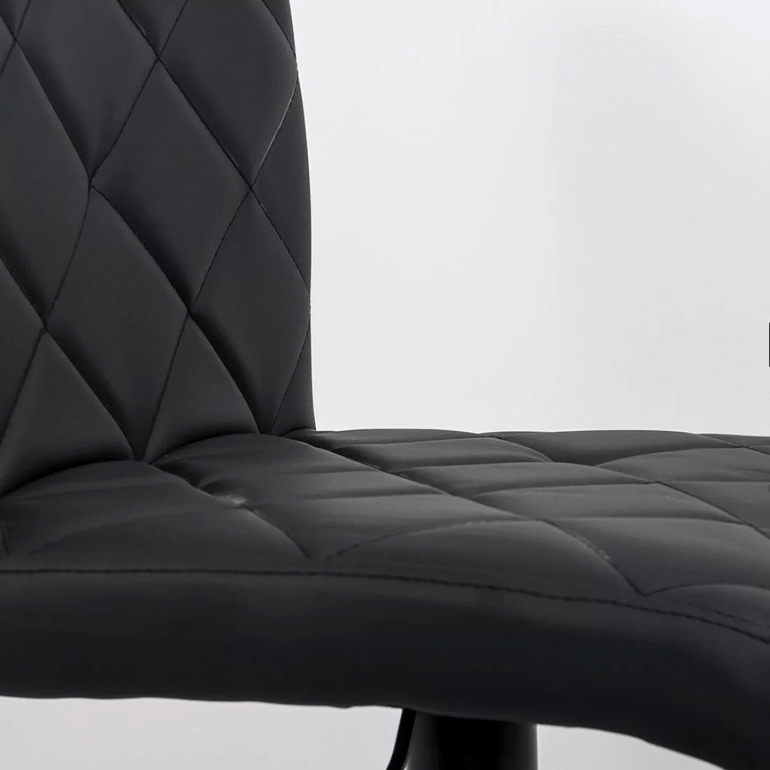 Scaun bar piele cadru negru ajustabil ABS147 Orlando