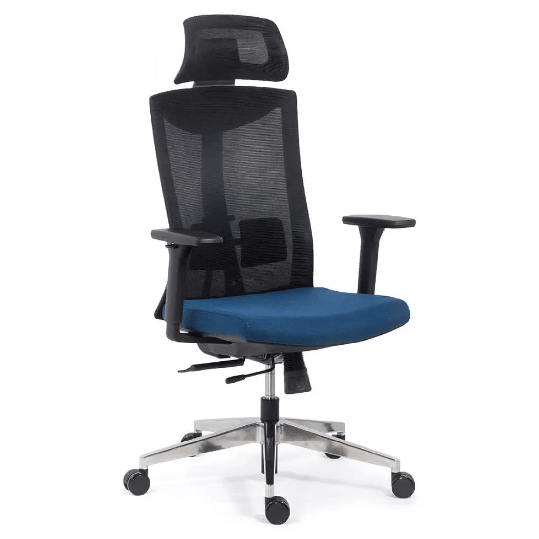 Scaun birou albastru negru stofa OFFSYYT9501 Confortlogic