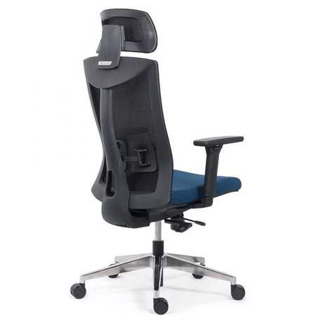 Scaun birou albastru negru stofa OFFSYYT9501 Confortlogic
