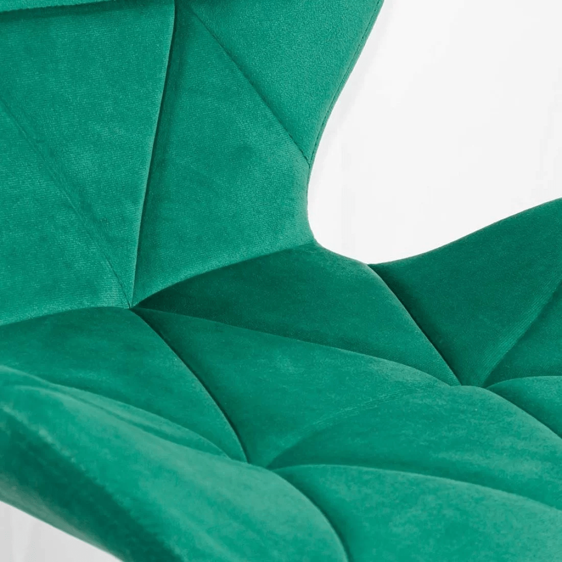 Scaun birou catifea cusaturi diamant cadru cromat OFF334 Classy