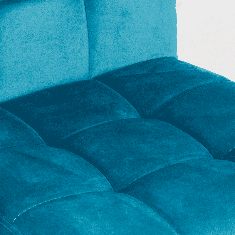 Scaun birou copii turcoaz catifea OFF328V Cool Kids Academic