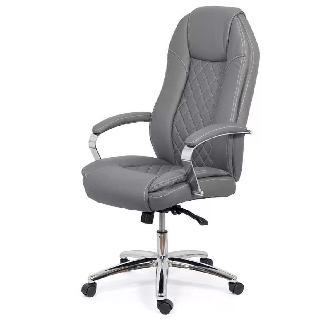 Scaun birou executiv gri piele 150 kg OFF313 Loisir Estate