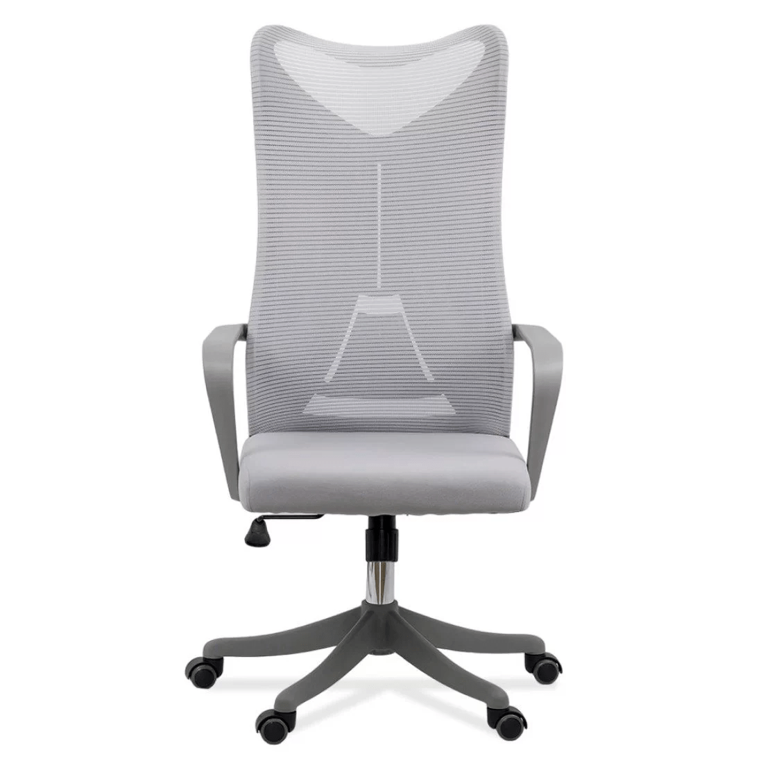 Scaun birou gri sezut buretat spatar plasa OFF634 Aeroflux