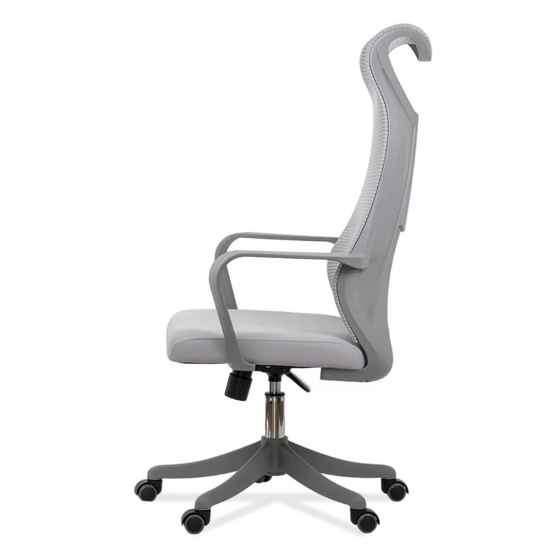 Scaun birou gri sezut buretat spatar plasa OFF634 Aeroflux