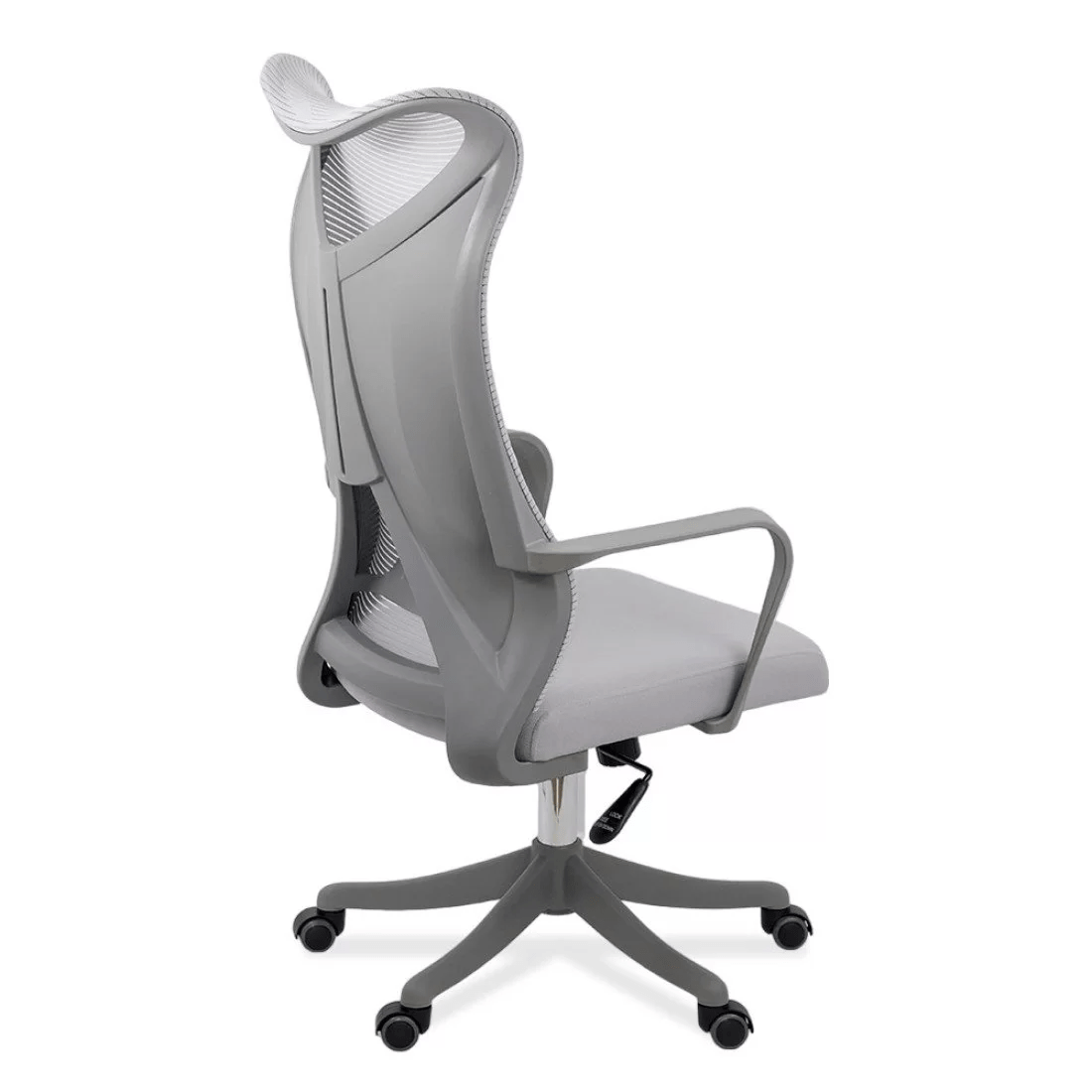Scaun birou gri sezut buretat spatar plasa OFF634 Aeroflux