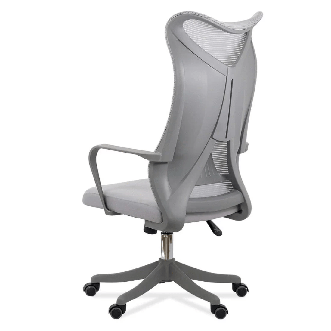 Scaun birou gri sezut buretat spatar plasa OFF634 Aeroflux