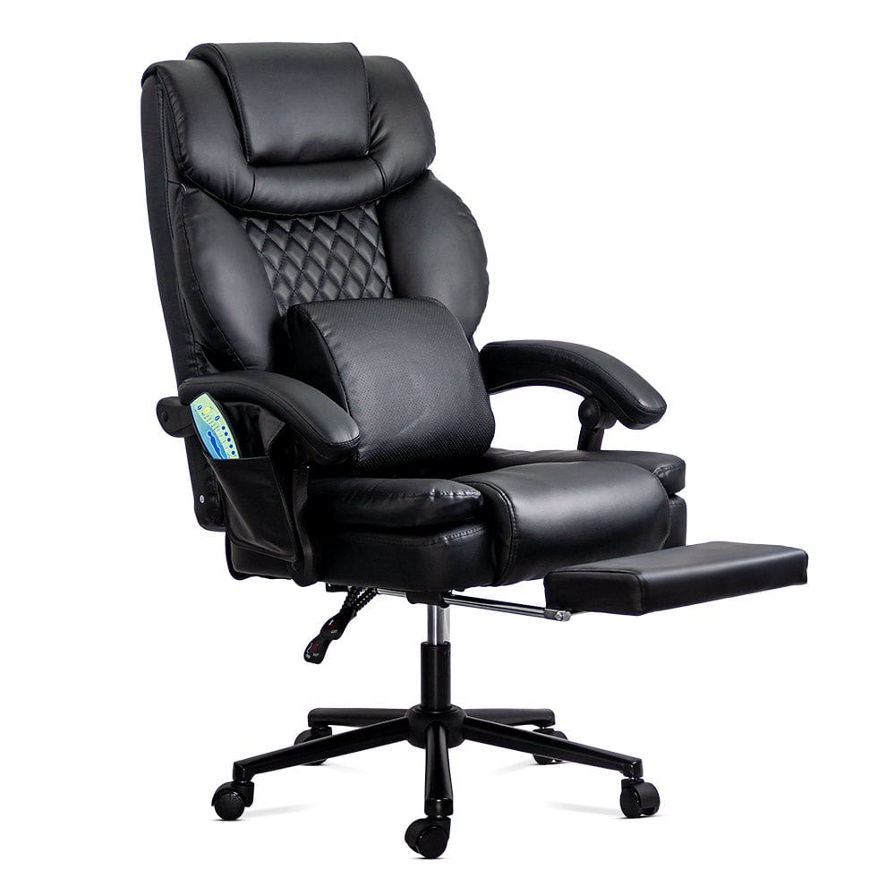 Scaun birou masaj extensibil 150kg OFF935 Tensor NEGRU